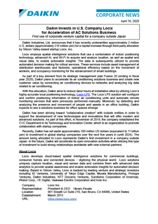 Daikin Invests in U.S. Company Locix for Acceleration of AC Solutions Business.pdf
